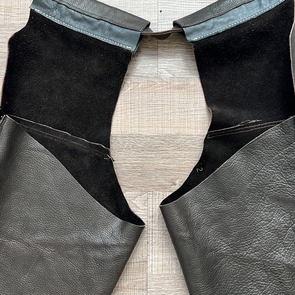 Vintage Dark Brown Real Leather Chaps - Picture 7 of 12